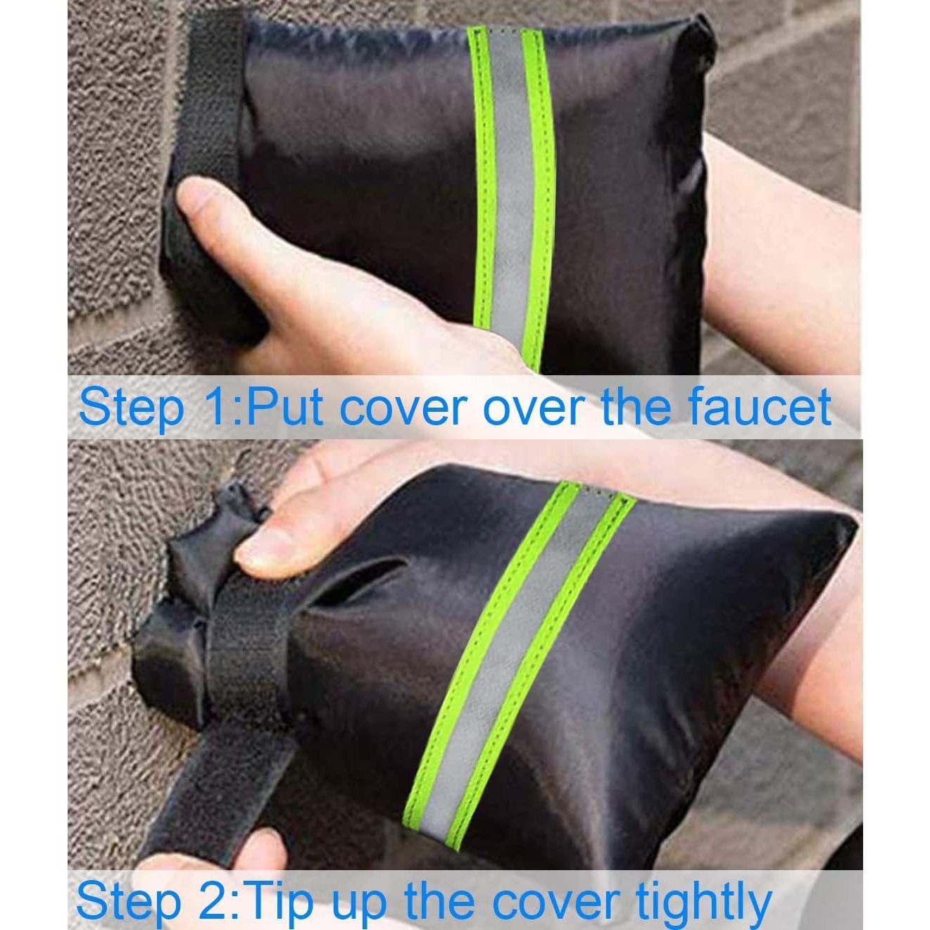 Outdoor_Faucet_Covers_for_Winter_Freeze_Protection,_Upgraded_Thicken_8.5"_H_x_6.1"_W_Outside_Faucet_Socks_for_Winter_Waterproof_Hose_Bibs_Insulated_Spigot_Cover,_4_Pack_Reflective_Black