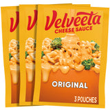 Velveeta Original Cheese Sauce Pouches – 4 oz Squeeze Packs for Home Office Lunch Prep and Family Dinner Table Shortcuts