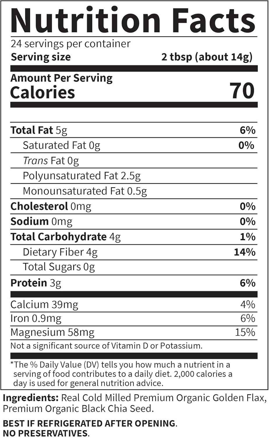 Garden of Life Organic Flaxseed Chia Mix – Meal Prep Pantry Essential for High-Performance Professionals
