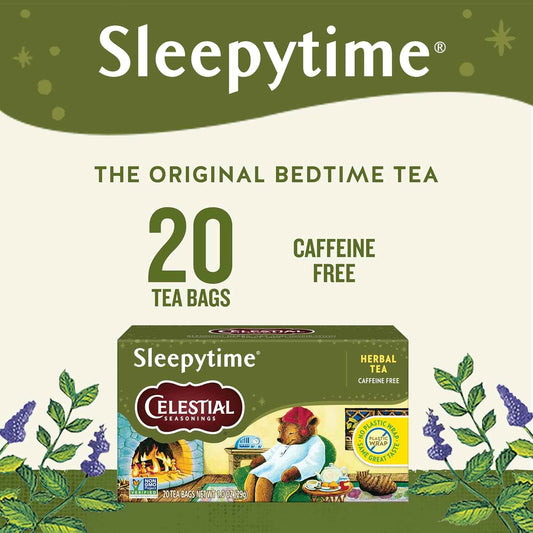 Celestial Seasonings Sleepytime Bulk Variety – Nightly Herbal Tea Ritual with Lavender, Vanilla and Honey for Stress Relief