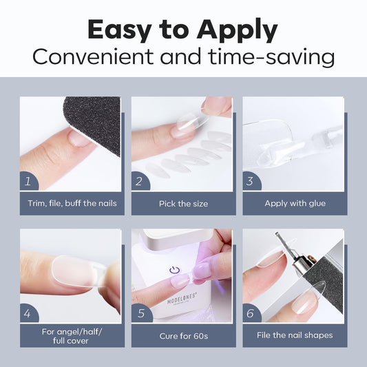 Modelones_500Pcs_Nail_Tips_-_Pre-shaped_Half_Matte_Full_Cover_Acrylic_Gel_Kit_False_Nail_Tip_Press_on_Nails_for_Nail_Extension_DIY_Salon