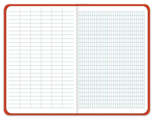Elan_Publishing_Company_E64-8x4_Field_Surveying_Book_4_⅝_x_7_¼,_Bright_Orange_Cover