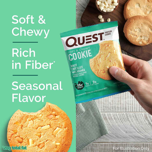 Quest Nutrition Double Chocolate Chip Protein Cookie – Thoughtful Birthday Gift for the Keto Friend in Your Life, 4 Count Variety Snack