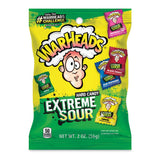 WARHEADS Extreme Sour Hard Candy Variety Pack 2 oz Bag After School Treat for Kids Backpacks and Playdates
