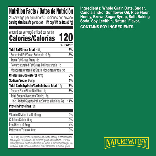 24 oz family-size resealable plastic pouch (equivalent to 32 bars of granola)