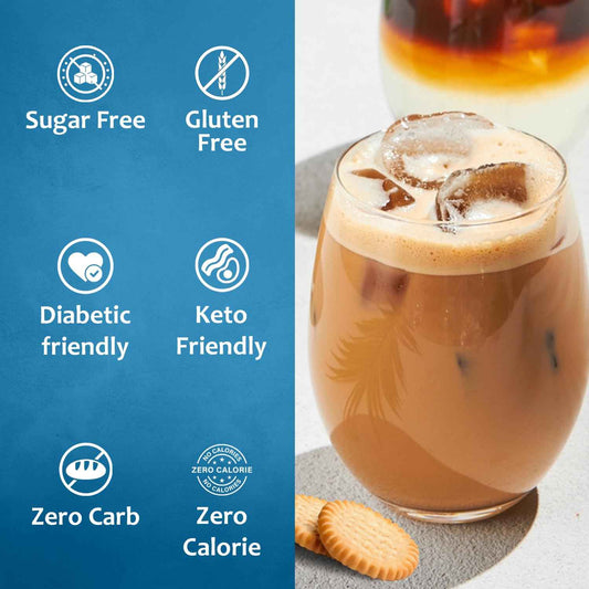 Syruvia Sugar Free Syrup – Premium Café-Quality Flavoring for the Elegant Home Bar, 25.4 fl oz With Pump