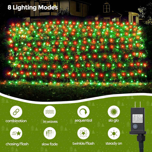 WBao Christmas Net Lights – 29V Low Voltage Holiday Lights Safe for Kids, Pets and Touch