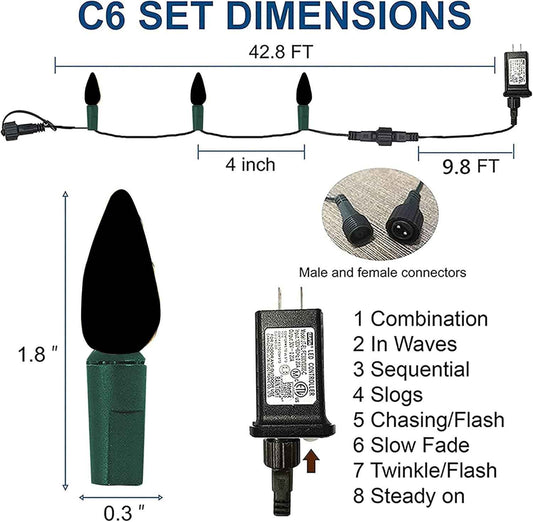 Dazzle Bright C6 LED Lights – IP44 Waterproof for Garden Pathway and Backyard Curb Appeal