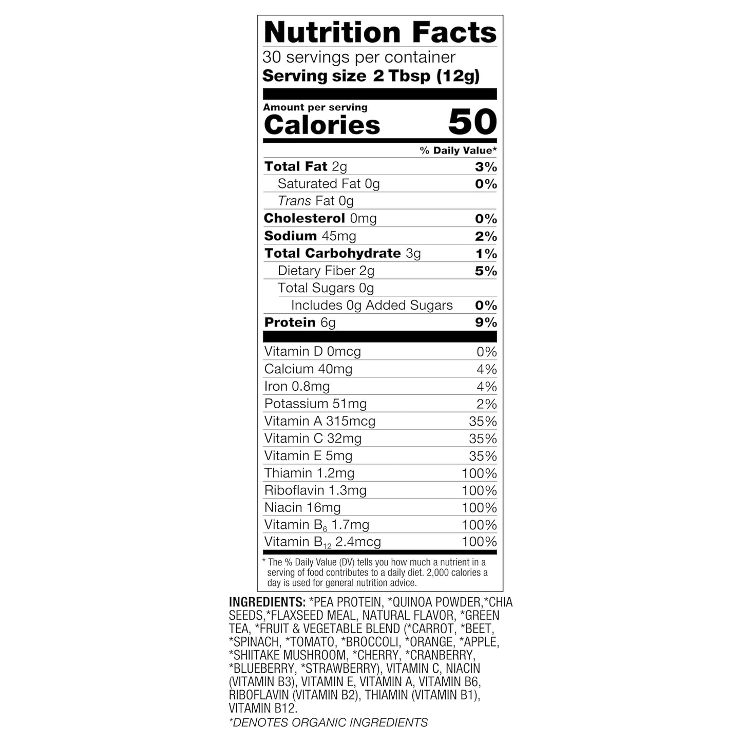 BetterBody_Foods_Organic_Superfood_Powder_with_Protein,_Vitamins_C,_E,_and_B12_(12.7_oz.)_Healthcare_Dietary