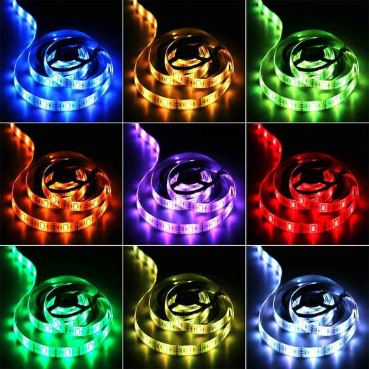 LuminGlow Battery Powered LED Strip – Safe Kids Room Night Light, RGB Rope with Remote for Nursery and Playroom