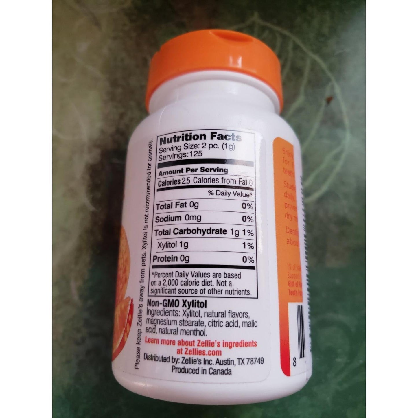 Zellie's_|_100%_Xylitol_Sugar_Free_Cool_Fruit_Mints_Breath_Mints_|_Non-GMO,_Low-Calorie,_Gluten_Free,_Vegan_&_Kosher_Mints_(250_Count_-_Pack_of_1)
