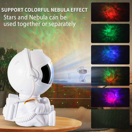 Romantic Valentine's Day Gift - Astronaut Star Projector with 7 Galaxy Effects for Bedroom Ambiance and Anniversaries