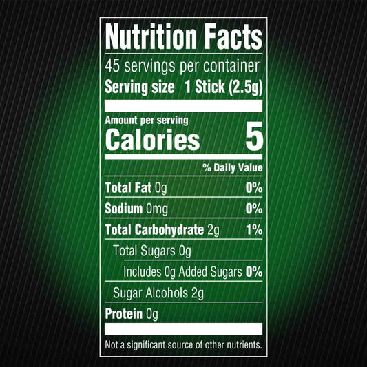 5 Gum Spearmint Rain Sugar Free Chewing Gum 45 Count, Fun Stocking Stuffer and Care Package Gift for Teens and College Students