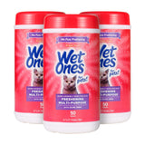 Wet Ones for Cats Freshening Wipes, Stress-Free Spa Night Pampering for Sensitive Feline Skin, Fresh Scent, 100 Count