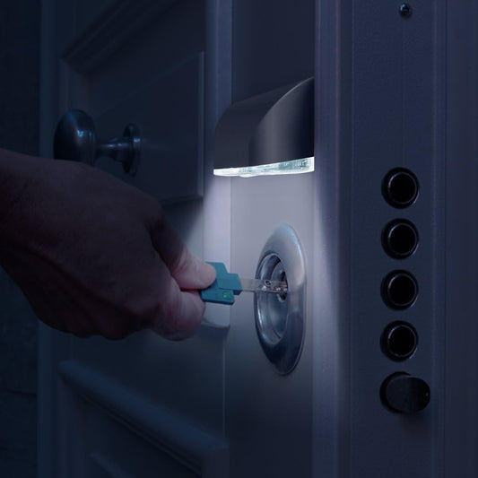 SENHAI_2_Pack_Keyhole_Light,_Infrared_IR_Wireless_Door_Lock_Lamp,_Auto_Sensor_Motion_Detector,_4_LED_Bulbs