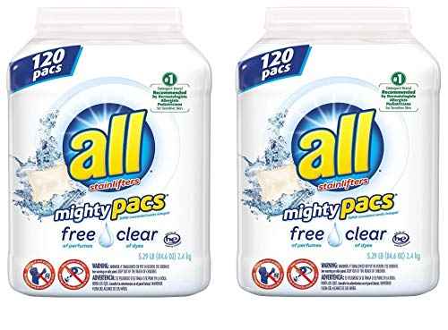 all Unit Dose Laundry Detergent, Mighty Pacs, Free Clear