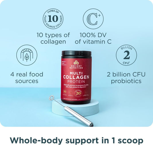 Ancient_Nutrition_Collagen_Powder_Protein_with_Probiotics,_Unflavored_Multi_Collagen_Protein_with_Vitamin_C,_45_Servings,_Hydrolyzed_Collagen_Peptides_Supports_Skin_and_Nails,_Gut_Health,_16oz