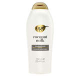 OGX Nourishing + Coconut Milk Moisturizing Shampoo, Hydrating & Restoring Shampoo Moisturizes for Soft Hair After the First Use, Paraben-Free, Sulfate-Free Surfactants