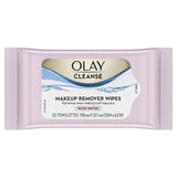 Olay Cleanse Makeup Remover Cleansing Face Wipes, Daily Facial Towelettes, Rose Water, 25 Count