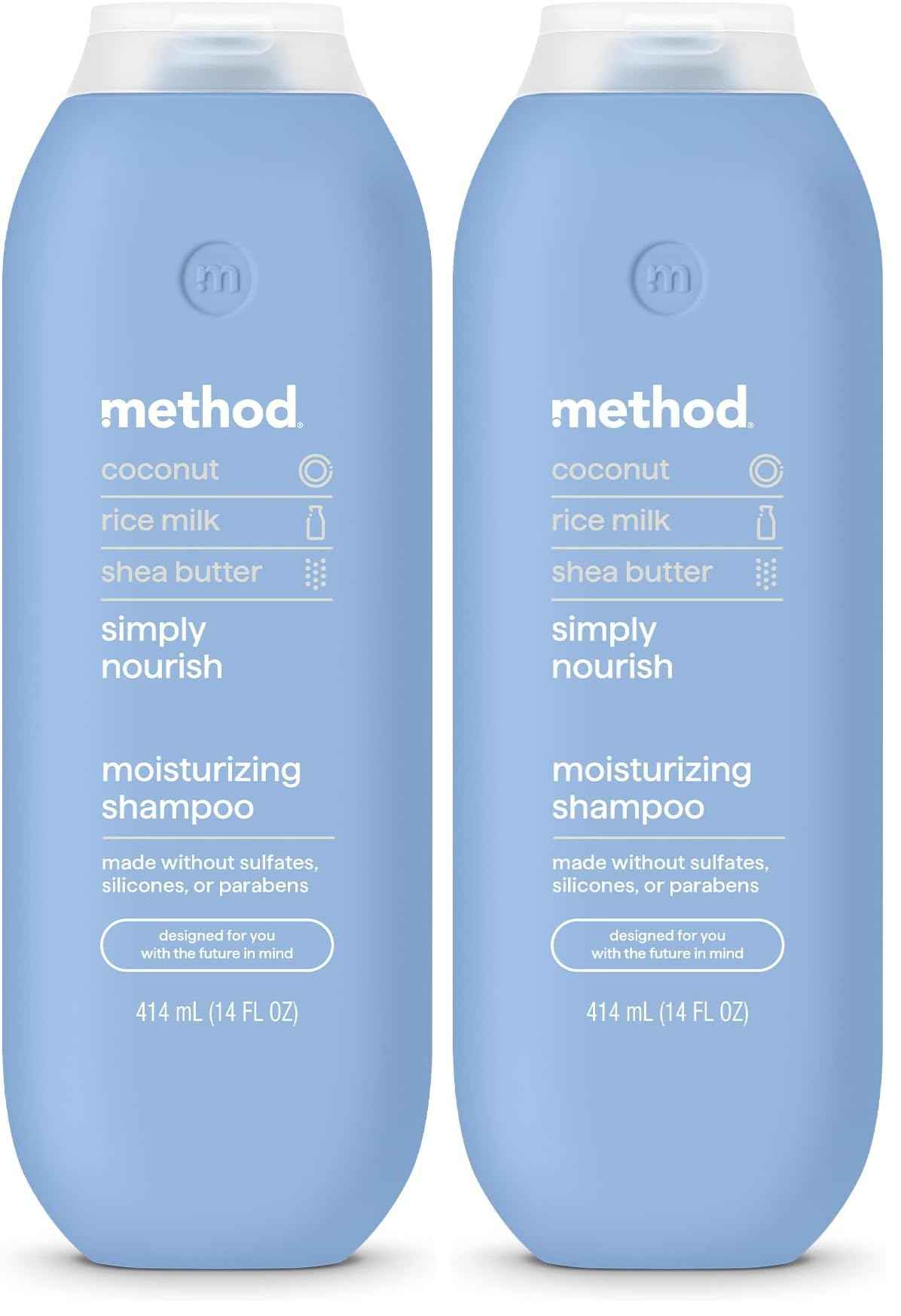 Method Moisturizing Shampoo, Simply Nourish - Hydrates and Revives Dry Hair, Safe for Color-Treated Hair – Sulfate Free and Cruelty Free - 14 oz