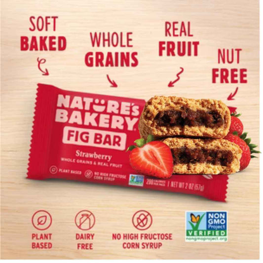Nature’s Bakery Fig Bars Variety Pack, 28 Count (4 Bars per Pack, 7 Flavors: Strawberry, Blueberry, Raspberry, Apple Cinnamon, Original Fig, Peach Apricot & Double Chocolate Brownie) | Whole Grain, Vegan Snacks
