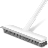 SetSail Floor Scrub Brush with 48-Inch Long Adjustable Handle 2 in 1 Scrape Brush Stiff Bristle Floor Scrubber for Cleaning Shower Bathroom Garage Kitchen Wall Deck Tub Tile