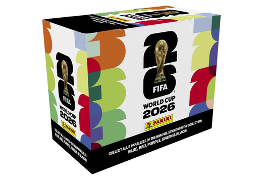 2026 Panini FIFA World Cup Sticker Box – 25 Sticker Packs – Official Tournament Collection