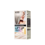 KISS Lift Up Complete Hair Bleach & Icy Silver Toner Kit, Gentle Conditioning Formula that Reduces Brassiness, Complete 6-Pc DIY, ICE