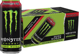 Monster Energy Zero Sugar Strawberry Shot, Green, Original, Free Energy Drink, 16 Ounce Can (Pack of 15)