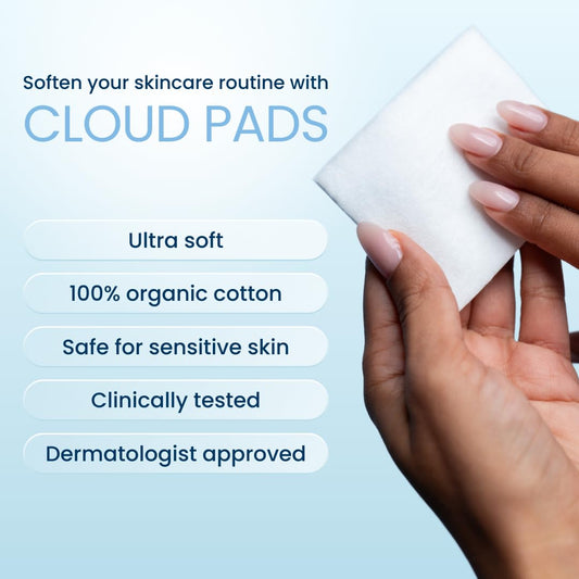 Clean_Skin_Club_Cloud_Pads,_Ultra-Soft_&_Thick_Face_Pads,_100%_Organic_Cotton_Dermatologist-Approved_Makeup_Remover_and_Toner_Applicator,_Sensitive-Skin_Safe,_60_Count_(Pack_of_1)