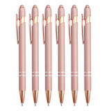 Ballpoint Pen 2-in-1 Stylus Retractable Ballpoint Pen with Stylus tip, Metal Stylus Pen for Touch Screens, 1.0 mm
