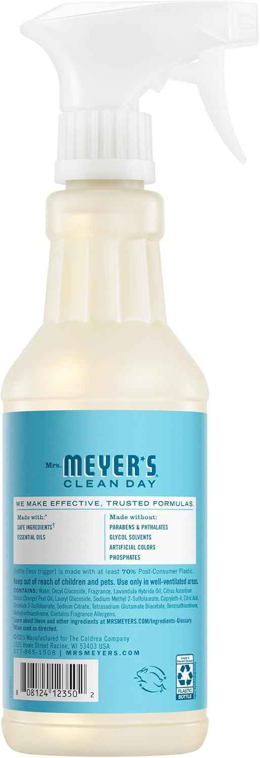 Mrs. MEYER'S CLEAN DAY Room Spray, Multi-Surface Everyday Cleaner, Dewdrop Scent, 16 Fluid Fl Oz Bottle
