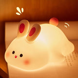 Cute Duck/Chicken/Pig/Rabbit/Panda Night Light, LED Squishy Animal Novelty Lamp for Toddler Baby Kids, Nursery Touch Kawaii Room/House Decor