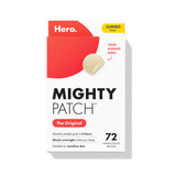 Mighty Patch Original patch from Hero Cosmetics – The #1 Hydrocolloid Acne Pimple Patch for Shrinking Zits and Whiteheads in 1 use; Nighttime Spot Stickers for Face and Skin