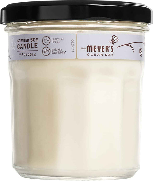 MRS. MEYER'S CLEAN DAY Soy Candle, Garden-Inspired Aromatherapy Homekeeping, 35 Hour Burn Time, Made with Essential Oils