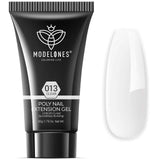 Modelones Nail Art, Sculpting Gel Glue for Molding, Drawing, Charms & Gems Glue, Nail Stuff for Chrome Powder and Rhinestone Design No Wipe, U V Light Cured Salon & DIY Use