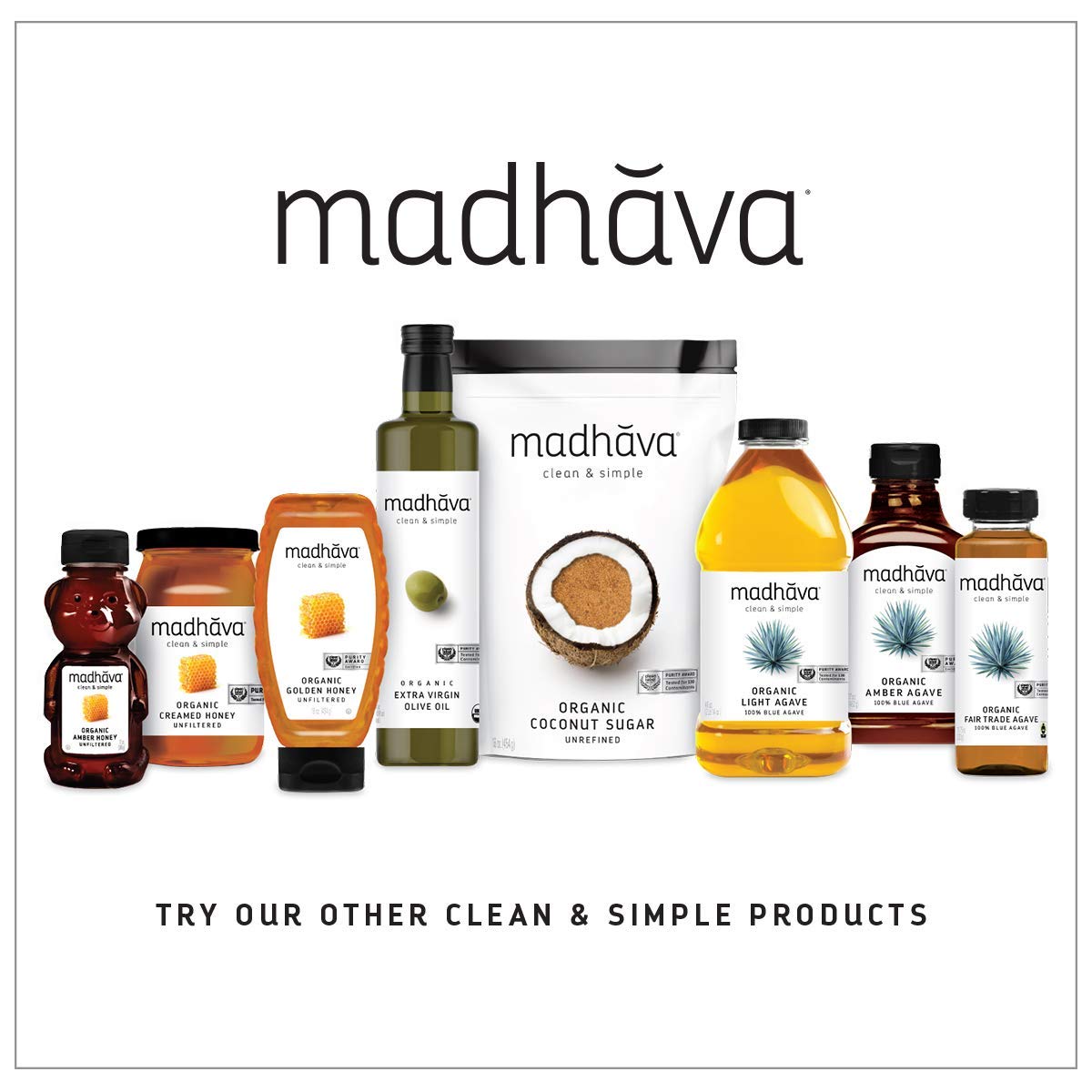 MADHAVA_Organic_Light_Agave,_100%_Pure_Blue_Nectar_|_Sugar_Alternative_|_Vegan_|_Non_GMO_|_Natural_Liquid_Sweetener,_46_Oz._(Pack_of_2)