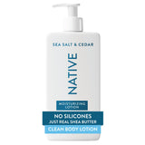 Native Body Lotion, 48-Hour Hydration for Dry & Sensitive Skin, Made with Plant-Based Moisturizers like Shea Butter, Silicone & Paraben Free, 16.5 fl oz
