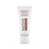 Native Whole Body Deodorant, 72 Hour Odor Protection for Pits, Privates & More, Aluminum Free Deodorant for Men & Women with Coconut Oil & Shea Butter