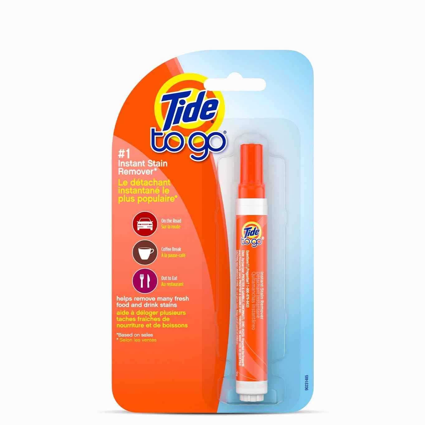 Tide Stain Remover for Clothes, Tide To Go Pen, Instant Stain & Spot Remover for Clothes, Travel & Pocket Size