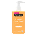 Neutrogena Oil-Free Acne Face Wash, Fragrance Free, Sensitive Skin Facial Cleanser with 2% Salicylic Acid Acne Treatment for Face, 9.1 Fl Oz