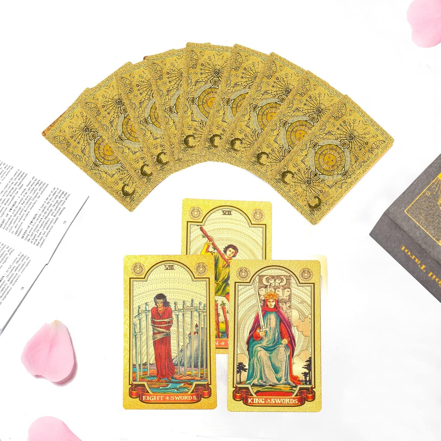 78_Gold_foil_Tarot_Cards_with_Guide_Book_Tarot_Deck_for_Beginners_and_Professional_Player_with_Box_Tarot_PVC_Durable_Waterproof_Wrinkle_Resistant
