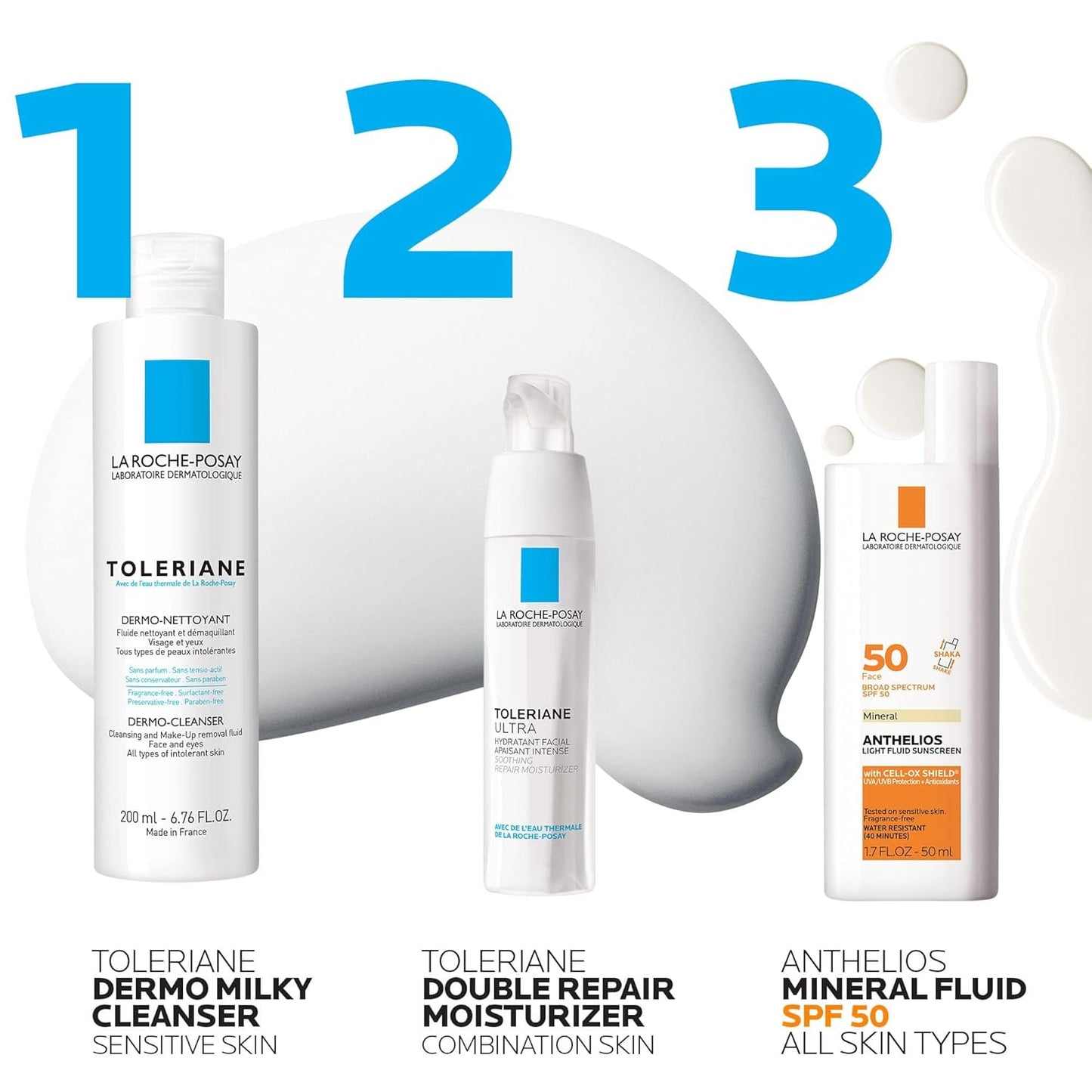 La_Roche-Posay_Toleriane_Dermo_Facial_Cleanser_for_Face_&_Eyes,_Gentle_Face_Wash_and_Makeup_Remover,_Milky_Texture,_Fragrance_Free,_Preservative_Free
