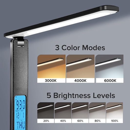 LAOPAO_Desk_Lamp_with_Wireless_Charger:_USB_Charging_Port,_Table_Lamp_with_Clock,_Desk_Lamps_for_Home_Office_College_Dorm_Room_Essentials