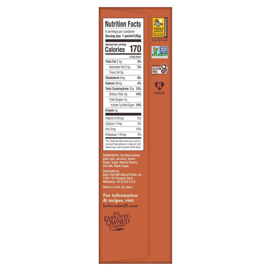 Bob's_Red_Mill_Instant_Oatmeal,_Maple_Brown_Sugar,_6_Packets_Total,_Non-GMO,_Gluten_Free,_Whole_Grain