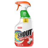 Shout Active Enzyme Laundry Stain Remover Spray, Triple-Acting Formula Clings and Lifts 100+ Types of Everyday Stains - Prewash Spray 22oz