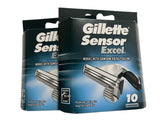 Gillette Sensor Excel Cartridges - 10 ct, Pack of 2