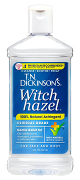 T.N. Dickinson's Witch Hazel 100% Natural Astringent for Face and Body, 8 fl oz