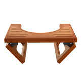 AmazerBath Bamboo Toilet Stool Squat for Adult, Foldable Squatting Potty Stools for Bathroom, 0.79" Thickness Poop Stool with Non-Slip Strip, Space-Saving, No Assembly Required