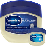 Vaseline Original Healing Jelly, Skin Protectant with 100% White Petrolatum + Lip Therapy for Soft, Smooth Lips